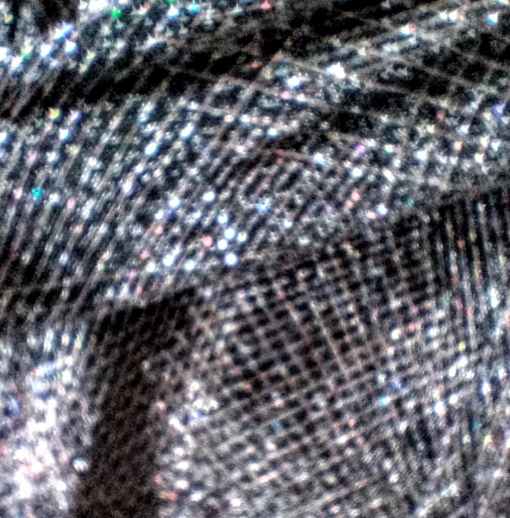 R & M Richards Vintage Black and Silver Sparkling Women's Cardigan Sz 16WP